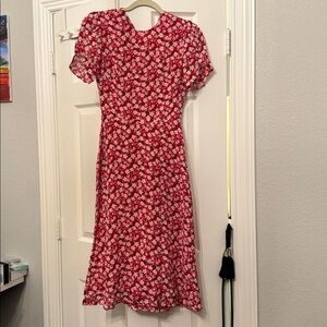 Reformation Scarlet Floral Dress